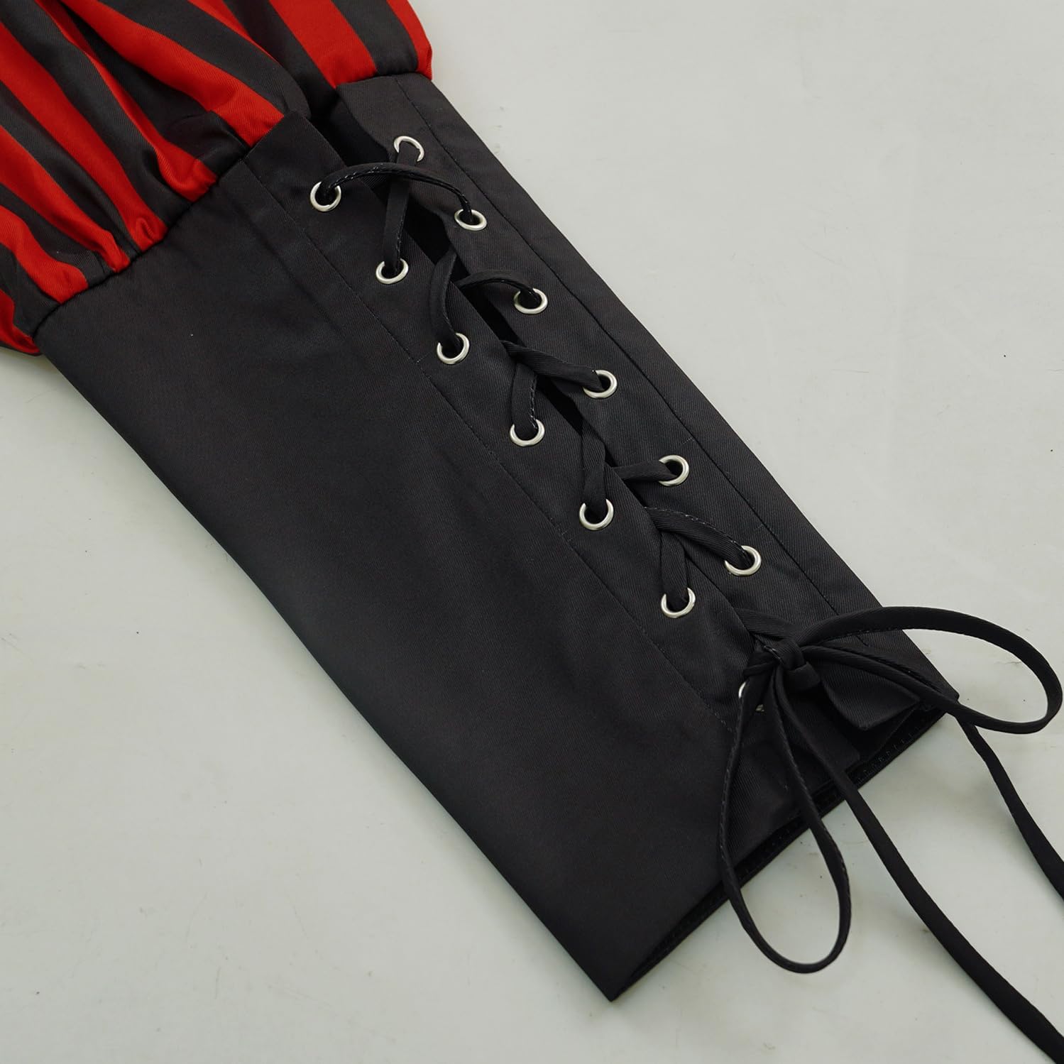 Mens 4 Pcs Pirate Costume Outfit Medieval Renaissance Costume Halloween Viking Costume - Image 6