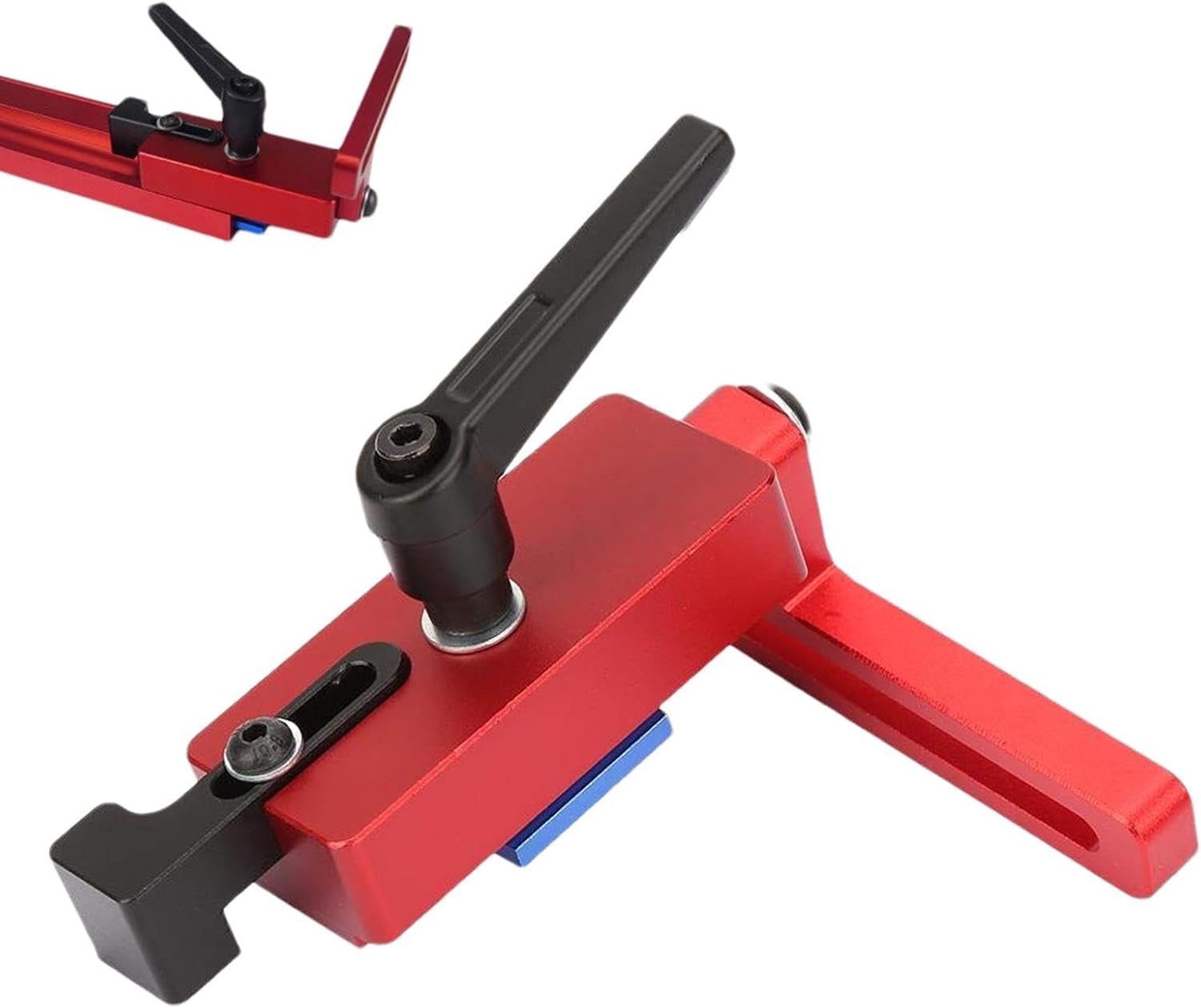 Miter Track Stop – Router Table Fence Stop, Adjustable T Track Clamp | Aluminium Guide Block for Cutting Projects, Sliding Jig Accessory for Precision Woodwork, Limiter for T-Slot Track Use