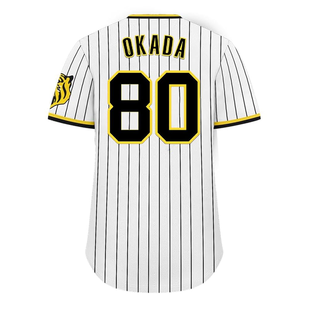 【希少 値下げ】阪神タイガース ユニフォーム 岡田彰布 背番号80 Lサイズ 希少 値下げ可】阪神タイガース ユニフォーム 岡田彰布 背番号80 L