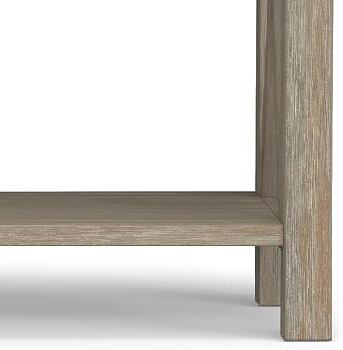 Miniatura 7 de Simpli Home Kitchener mesa de centro, color nogal oscuro, Pino, Distressed Grey