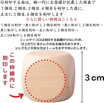 Amazon | 【オリジナルオーダーサイコロ】 【オリジナル彫刻