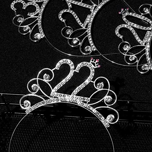 1 peça acessórios de cabelo Headwear feliz aniversário prata decoração festa de aniversário coroa de