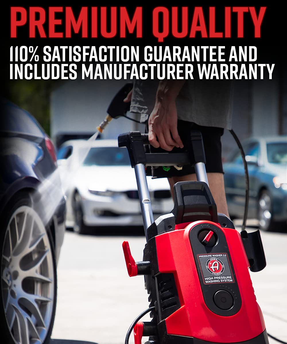 Adam's Electric Pressure Washer 2.0 Powerful 1.8 GPM 2500 PSI Car