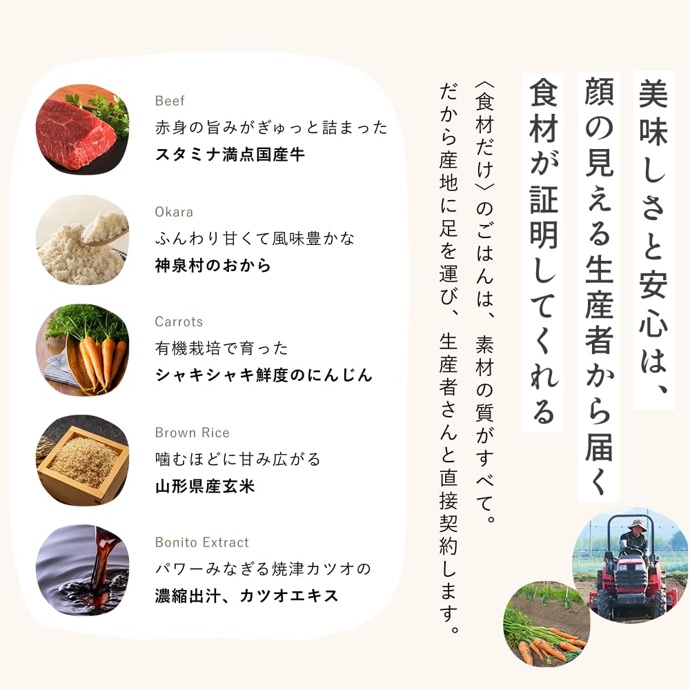 Amazon.co.jp: ドットわん 豚ごはん 500g×2袋 ドッグフード 国産 無