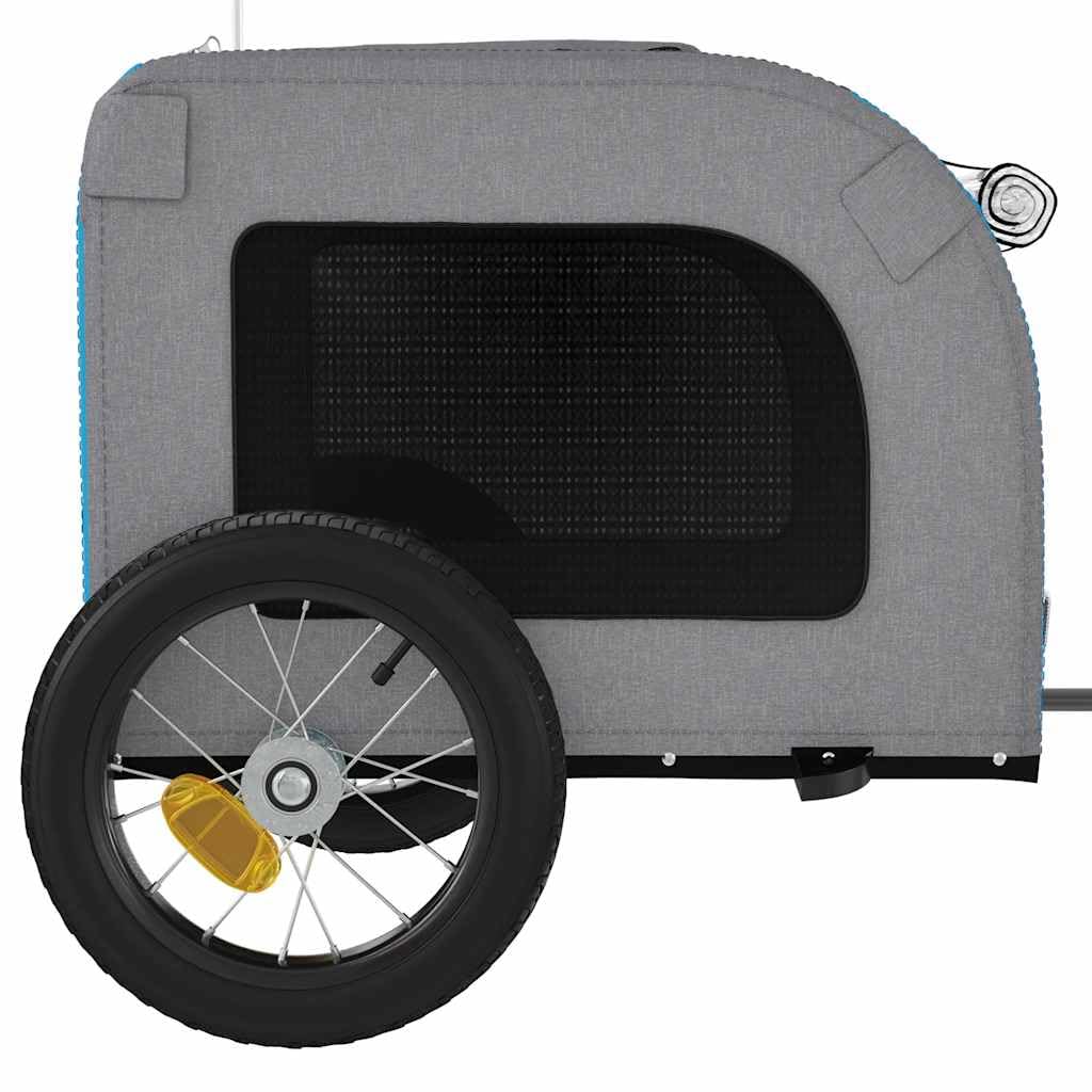 Remolque de bicicleta para mascotas rojo y gris x x de tela Oxford y hierro, plegable para carrito de perros, cochecito, carrito de transporte, excursión en la ciudad parque