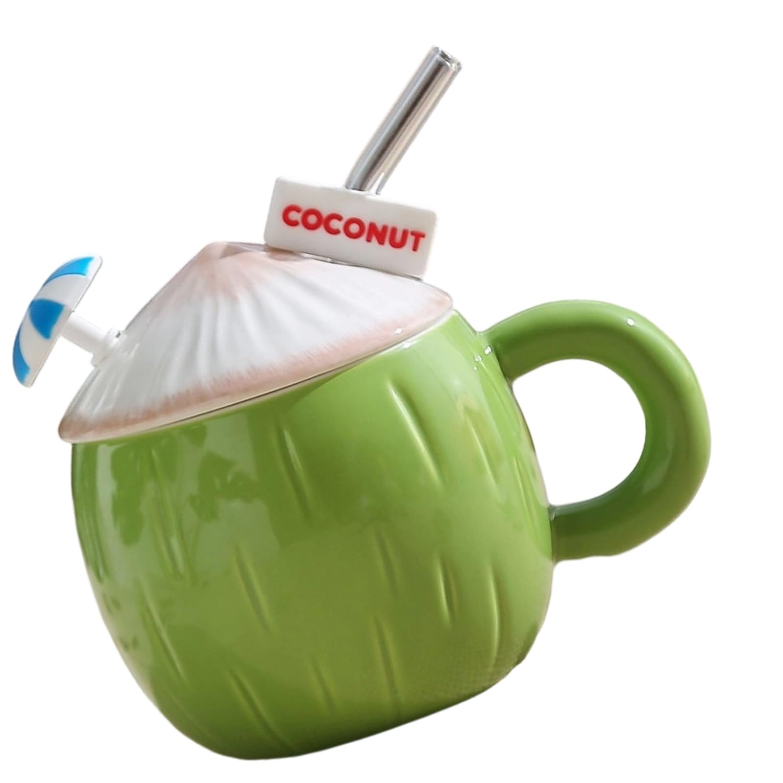 MALSSE Ceramic Mug Coconuts Shape 500ML Capacity Drinking Cup Suitable for Easy Maintenance and Long Term Use in Daily Fashion Coffee Cup