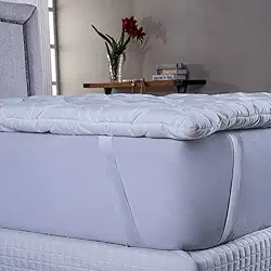Pillow Top Solteiro Micropercal 400 Fios – Toque Extra Macio, Dupla Face Acolchoado, Elástico 4 Pontas, Hipoalergênico – Aumenta Conforto e Protege o Colchão