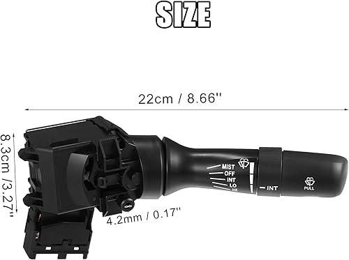 Miniatura 7 de ACROPIX Interruptor de limpiaparabrisas delantero para Toyota Camry 2.4L - Paquete de 1 negro