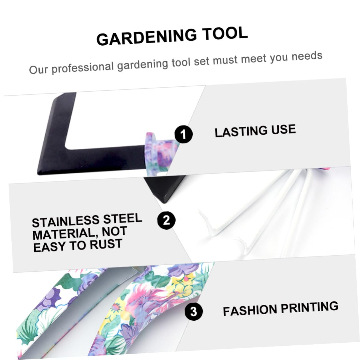 BESPORTBLE 10 Pièces Outils De Jardinage avec Râteau Cisaille Et Pelle Kit De Jardinage Robuste pour Et