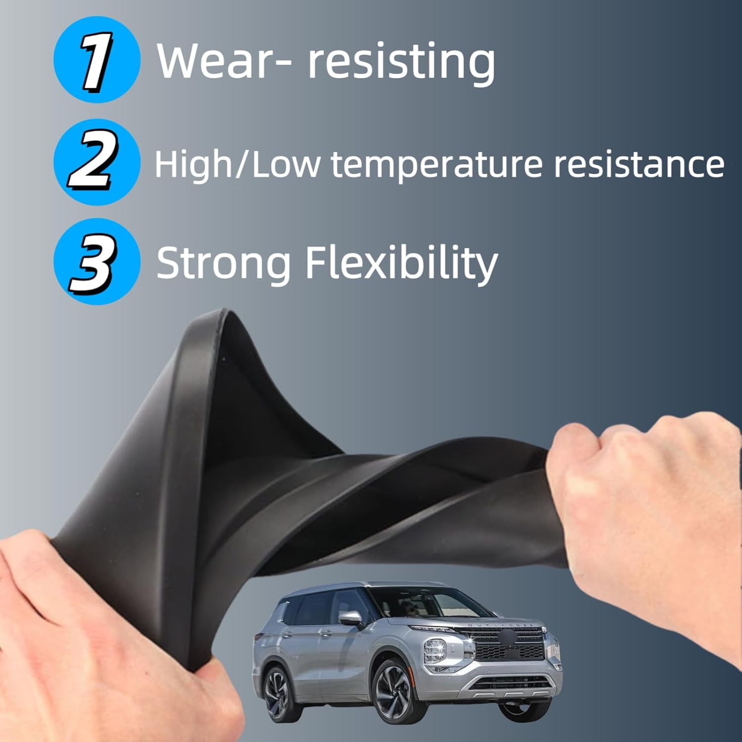 Mud Flaps Splash Guards for Mitsubishi Outlander 2023-2026 Custom Fit All Weather Exterior Accessories