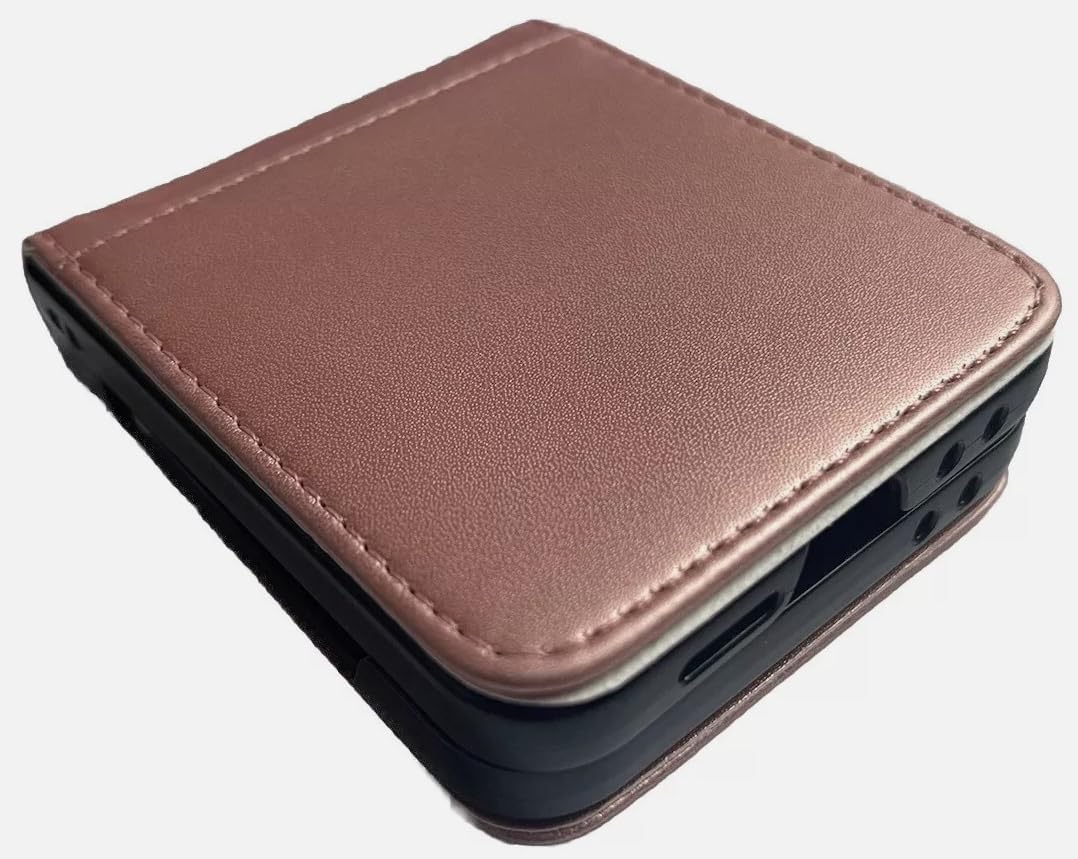 For Samsung Galaxy Z Flip 7 FE Synthetic Leather Flip Case - Black PU Leather Folio with TPU Gel Protection Against Impacts (Black, Samsung Galaxy Z Flip 7 FE)