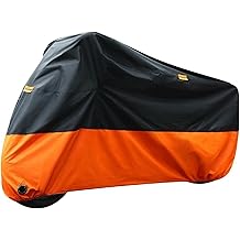 Motorcycle Cover Waterproof for Harley Davidson Street Glide Touring XXXL Orange