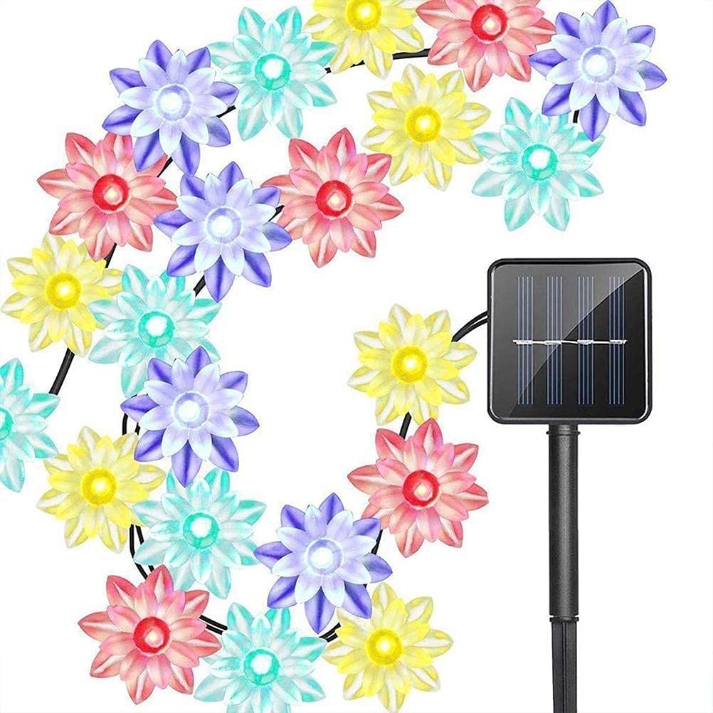 Solarny łańcuch świetlny do ogrodu, zasilany energią słoneczną, łańcuch świetlny z 8 trybami do ogrodu, na patio, na imprezę na drzewo, (22 m, 200 LED, wielokolorowy)