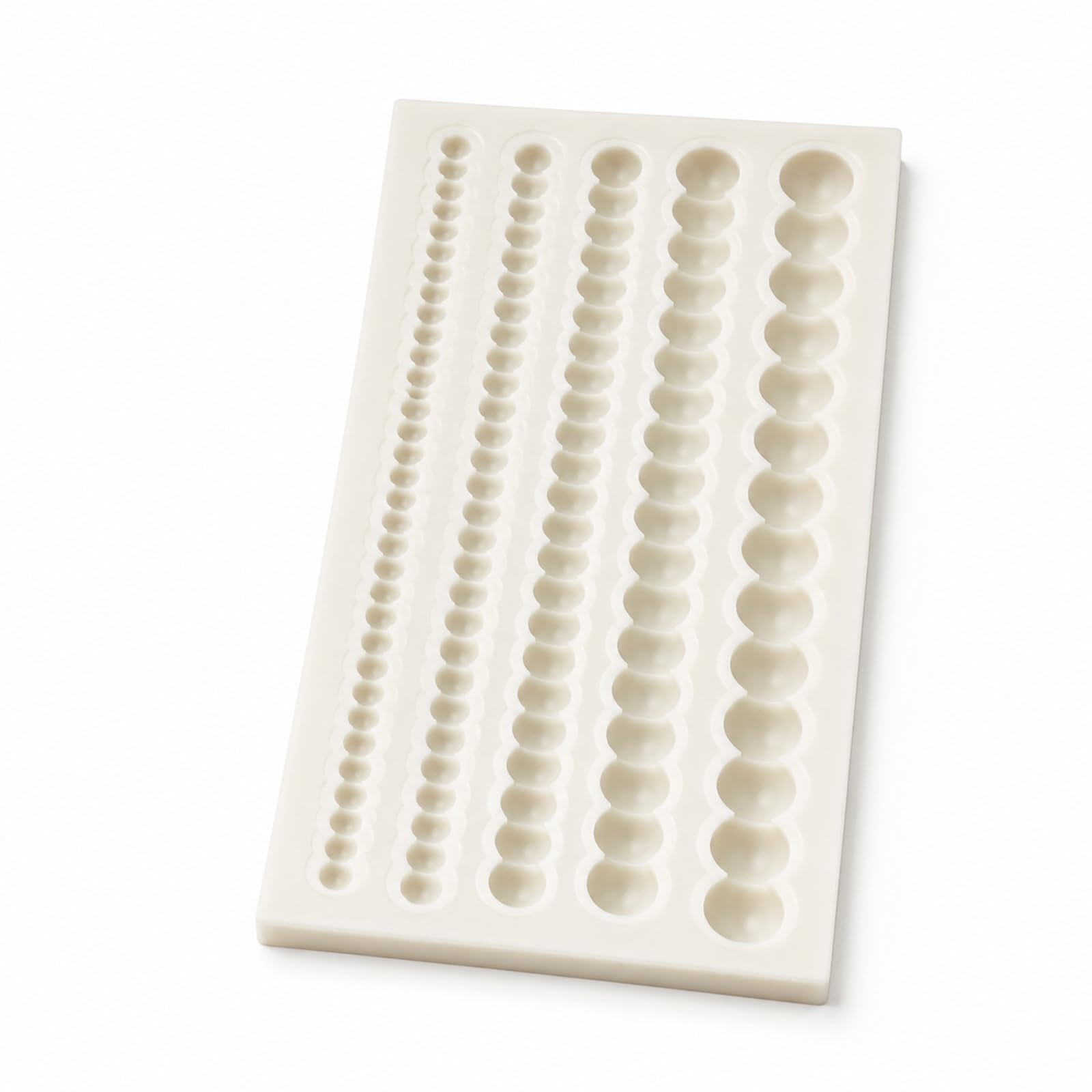 5 Sizes Pearl Chain Fondant Mould with Flexible Silicone – Cake Decorating