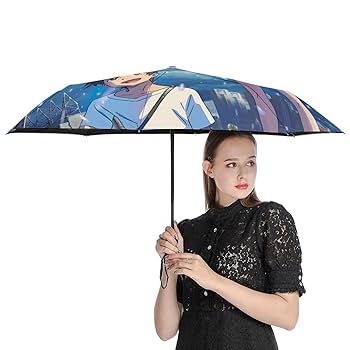 天気の子　折りたたみ傘　晴雨兼用 Amazon.co.jp: 天気の子 折りたたみ傘 ワンタッチ自動開閉 きい