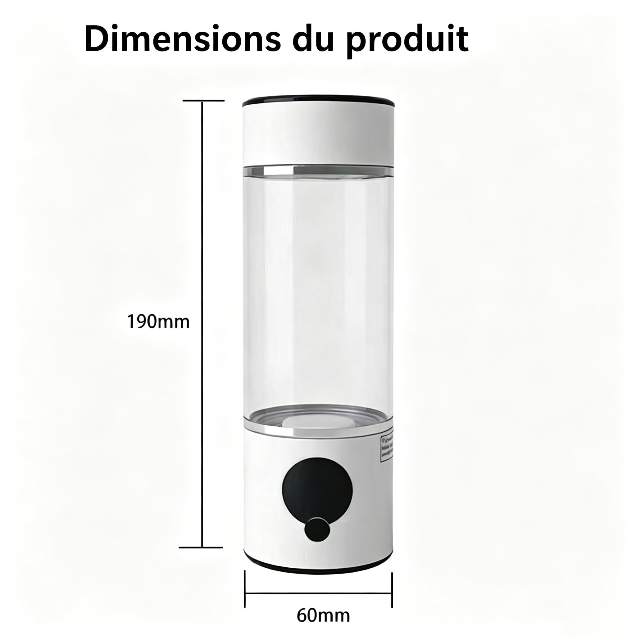 Mizora Pro – Votre Bouclier Cellulaire Naturel Gobelet portable à eau riche en hydrogène et électrolysée
