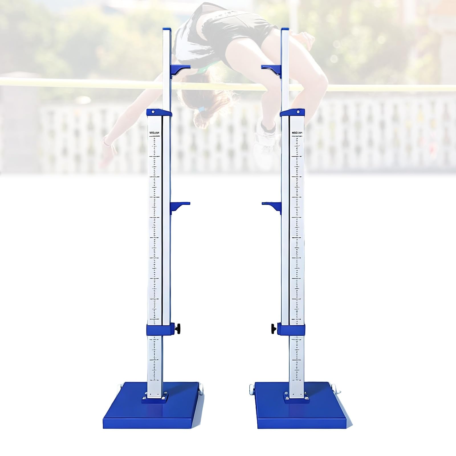 Supports de saut hauts réglables en aluminium : équipement d'entraînement portable d'athlétisme