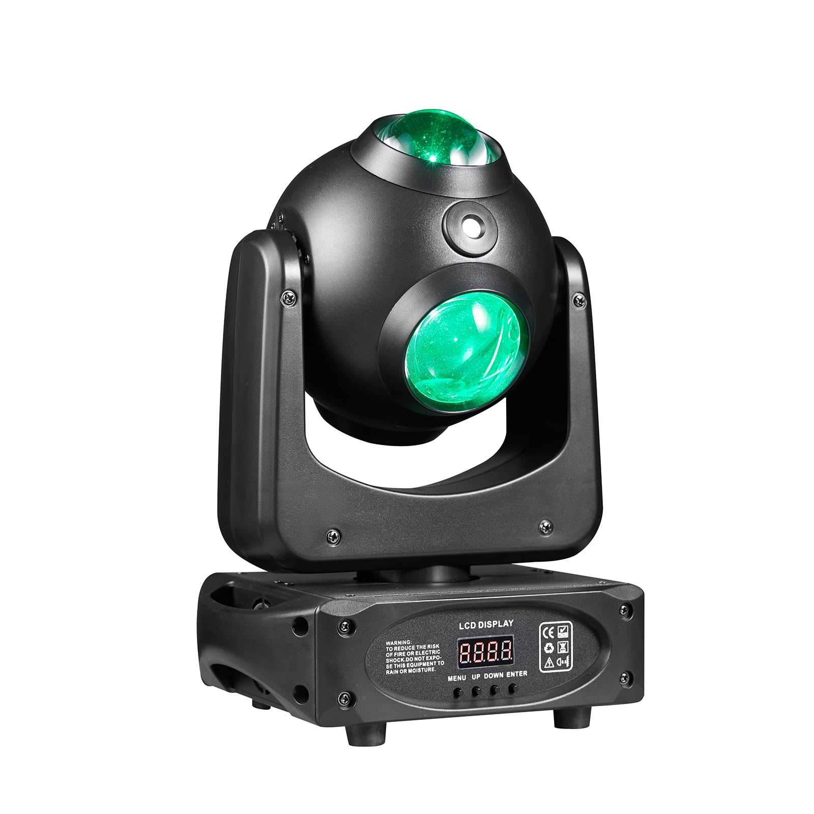 DJ-Party-Lichter, 100-W-Moving-Head-Licht mit Beam-Effekt-Scan-Licht, unendlich drehbare DJ-Lichter mit aktiviertem Ton für Hochzeits-DJ-Partys und Live-House