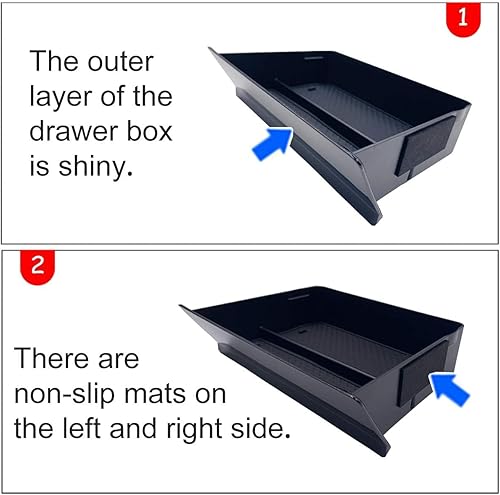 Miniatura 4 de Moonlinks for Tesla Model SModel X Center Console Drawer Box, Center Console Cubby Drawer Storage Box Customized for Tesla Model SModel X 2012-2020