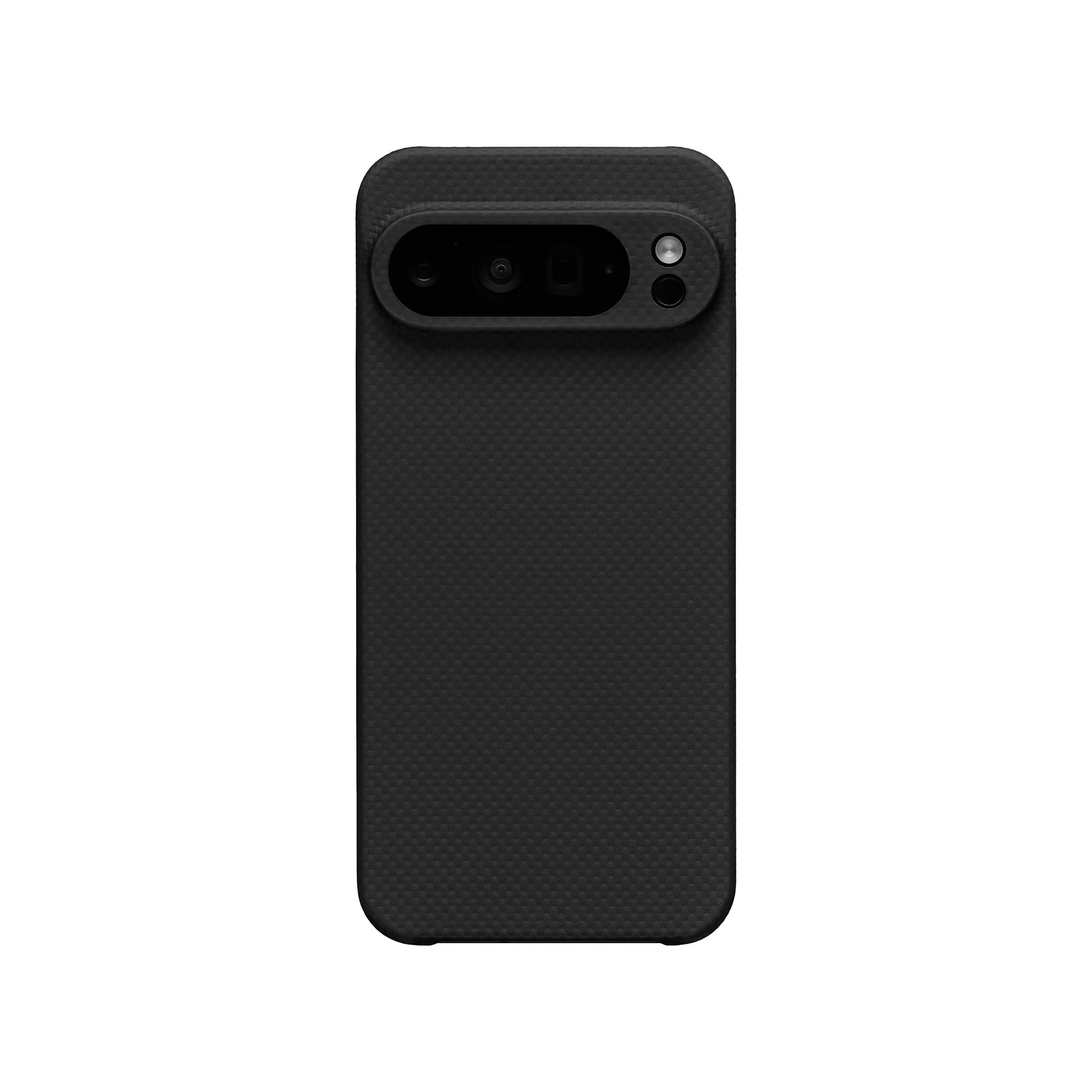 Latercase Schutzhülle für Pixel 9 Pro XL, ultradünne 0,6 mm Aramidfaser-Hülle, leichte, 10 g dünne Schutzhülle, kompatibel mit kabellosem Laden, matt, rutschfester Griff, schwarze Schraffur