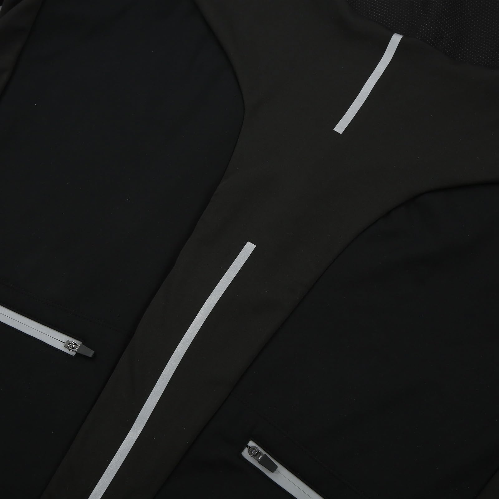 Chaqueta de Ciclismo Impermeable Reflectante a Prueba de Viento Cómoda Manga Larga para Deportes Al Aire Negro 1 X Ropa de Ciclismo (SG)