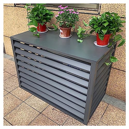 Cubierta de aire acondicionado exterior para decorar terrazas con plantas y flores