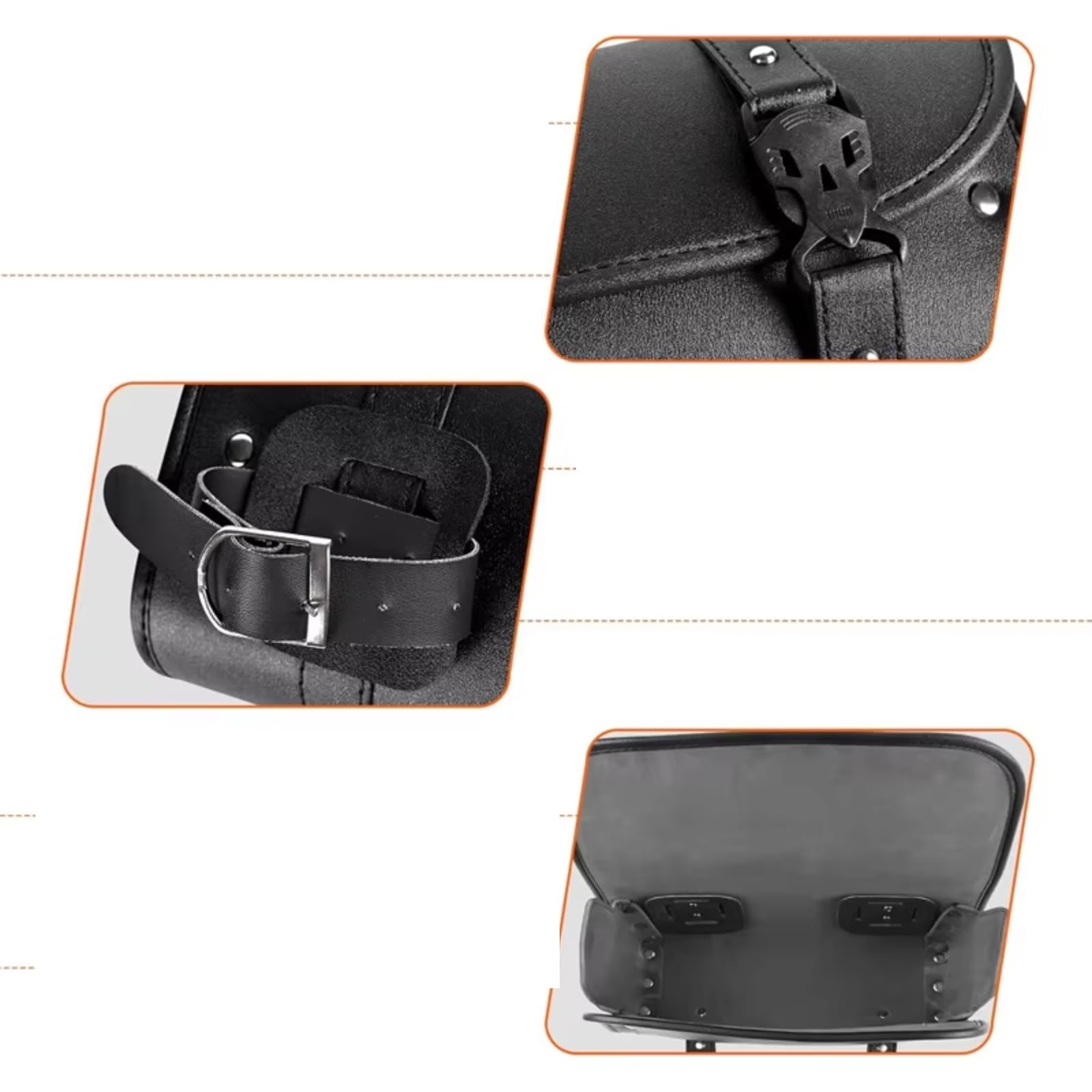 Compatibile Con Yamaha 1 Pezzo Borsa Porta Attrezzi Per Moto PU Impermeabile Manubrio Rotolo Laterale Portaoggetti Borse Accessori Parti Sacche Moto