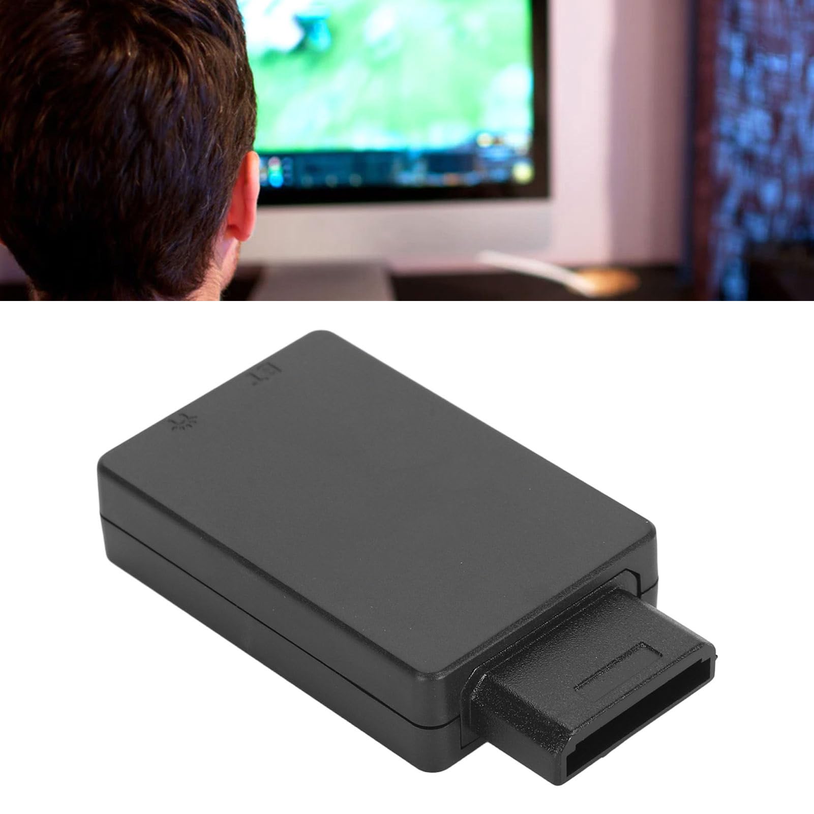 Adattatore Controller Wireless per Console Saturn, Connessione Stabile Adattatore Wireless con Risposta Rapida e Basso Ritardo per Controller Bluetooth (BLACK)