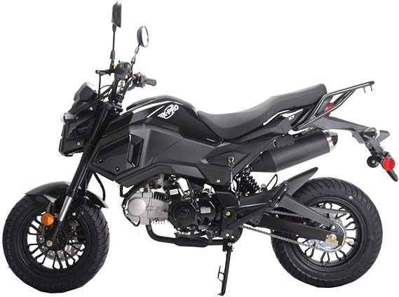 X-PRO 125cc Vader Adult Gas Motorcycle Dirt Motorcycle Street Bike (Black)