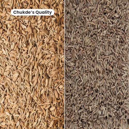 Image of Chukde - Jeera Sabut (17.63 OZ) - Cumin Seeds - Aromatic & Flavorful for Curry & Spice Mixes - Ideal for Spices, Cooking, & Health Benefits - Whole Spices - 500 Gm (Pack of 2)