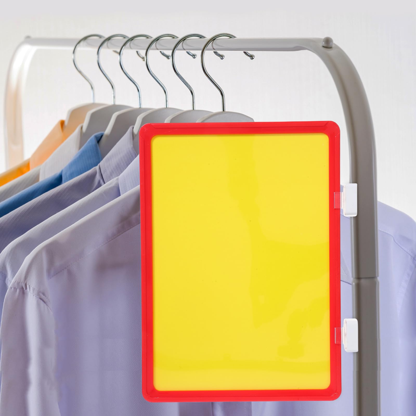 NUOBESTY Porte-étiquettes en Magnétisme et Plastique pour Étagères D'entrepôt Magnétiques Rouges Résistant à L'usure Accessoire Polyvalent pour Organisation