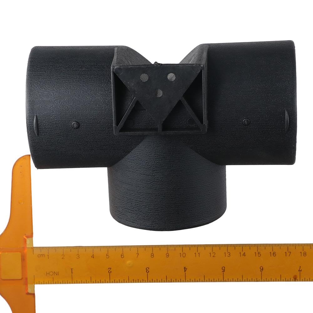 YYlingx 75mm Diesel Heater Pipe Ducting, Black T Shape 3 Way Air Vent Connector Air Duct Car Assessories Parts for Webasto Eberspacher - Image 4