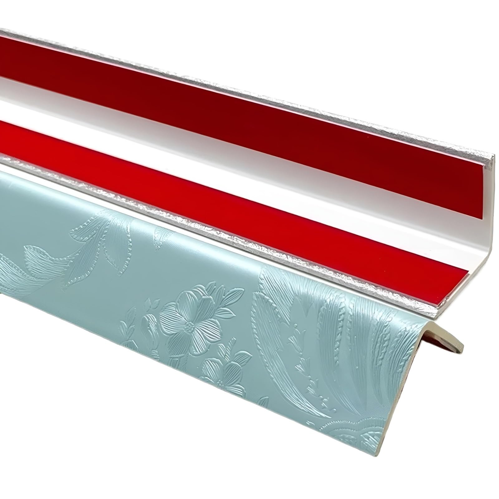 PVCProtector Lot de 3 protections d'angle adhésives pour mur et fourrure - 90 cm - Protection contre les chocs pour cuisine et maison (Opt 4, 20 x 20 mm)