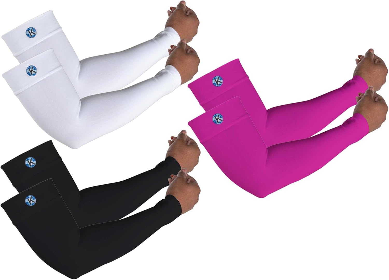 Arm Compression Sleeves for Men and Women, Athletic, Sports, Muscle, Joint, Elbow Support