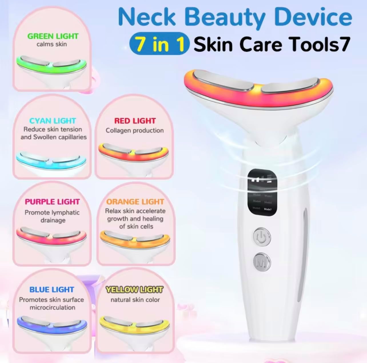 Electric Face and Neck Massager, Anti-Aging Facial Shaper, Multifunctional Wrinkle Reduction Device, face Lifting Anti Wrinkle Machine