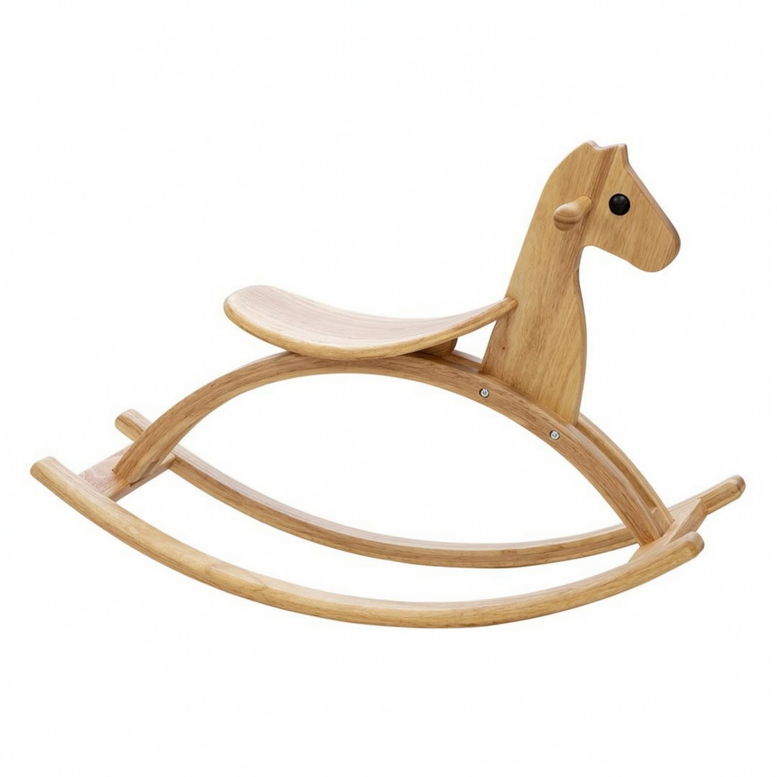 Taburete Mecedor Resistente Balancín Infantil con Asiento Silla para Niños, Madera