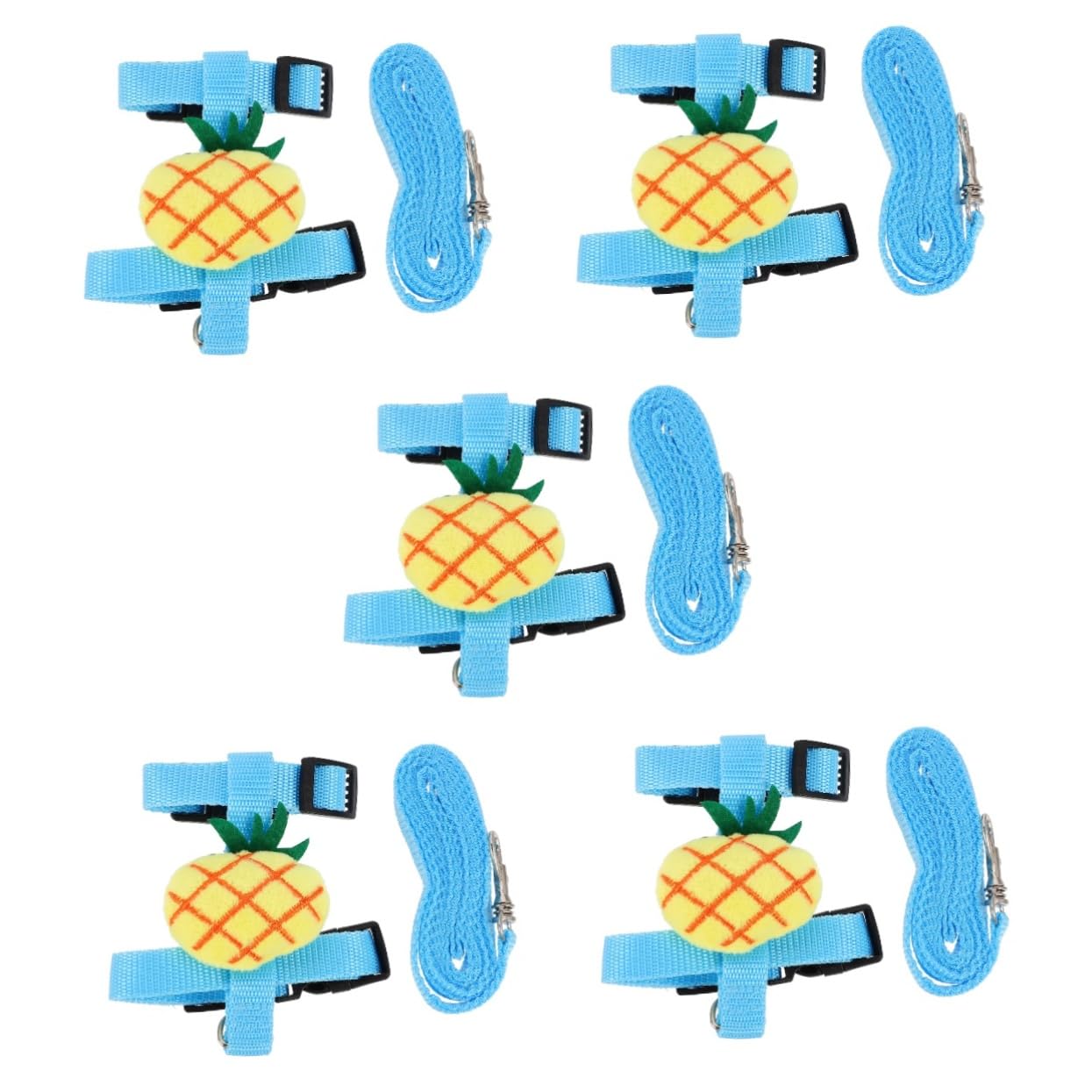 Sosoport 5sets Per Gatti e Conigli Con Guinzaglio Comodo e Pratico Per Passeggiate All Aperto Adatto Piccole Taglie Design Carino Forma Di Coniglio Facil Indossare Usare