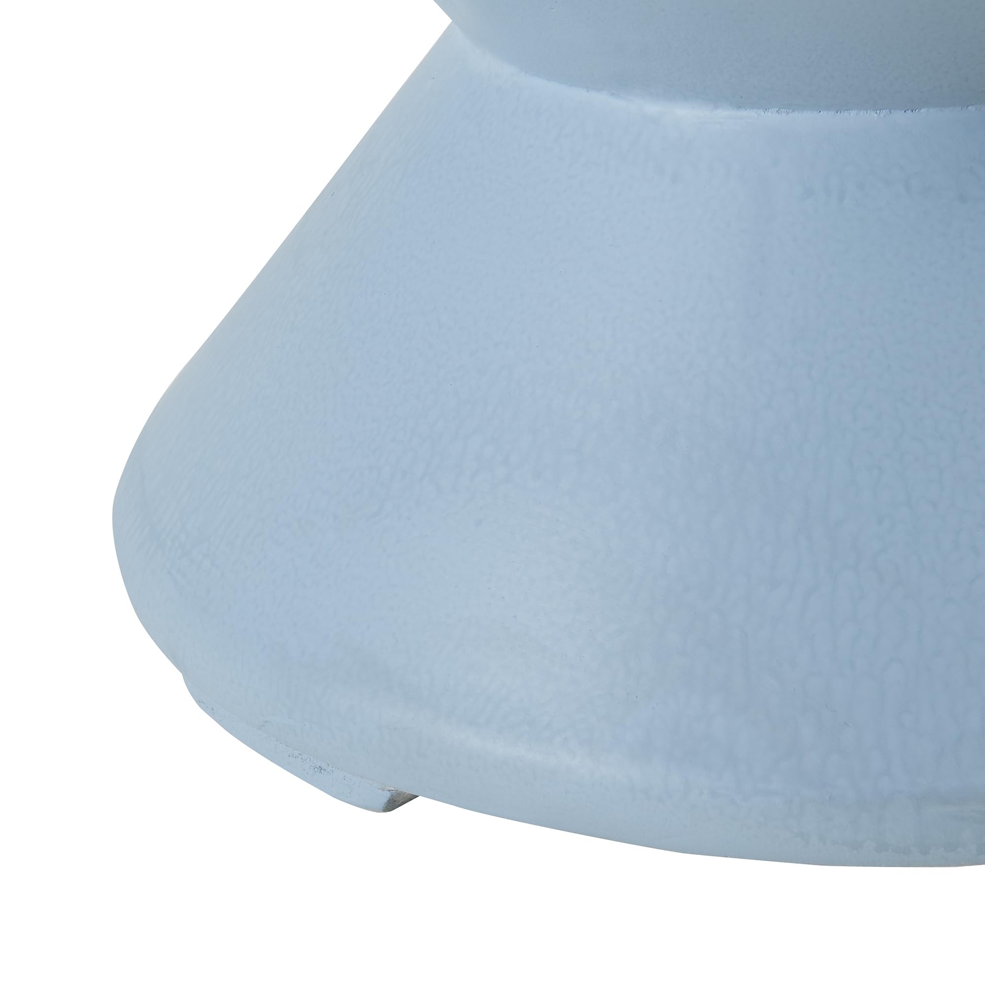 [en.casa] Table d'Appoint Polyvalente Bout de Canapé Table de Chevet Moderne Solide Support Décoratif Pratique Intérieur et Extérieur en Été Chambre Salon Bureau Béton Léger 47 x 37 cm Bleu Clair