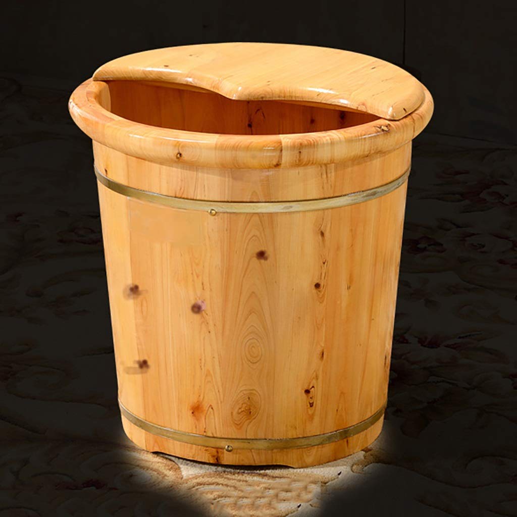 Holz-Fußbecken, Massivholz-Fußwanne, Pediküre-Schüssel, Spa-Massage, Pediküre-Fässer, Haushalts-Fußbad, Massagegerät