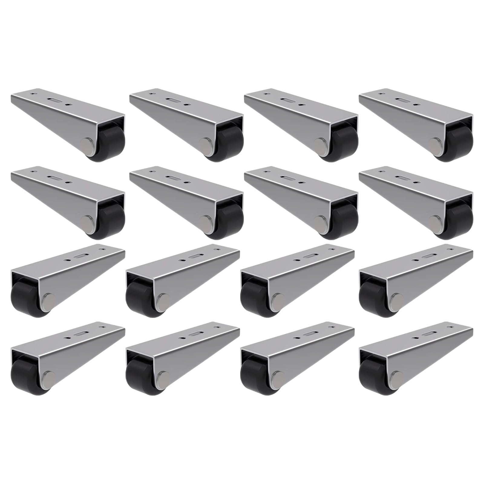 Apglsxy C Door Sliding Rollers Metal Rubber Asters For Furniture Drawer Abinet Quiet Operate Heavy Duty 360 Lbs Load Apacity Hidden Design Furniture Thrower Disks
