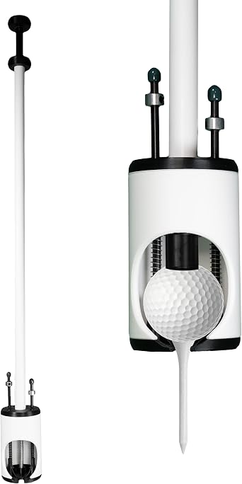 Tee Pal Pro Golf Ball Teeing Device No-Bend Solution for Golfers White