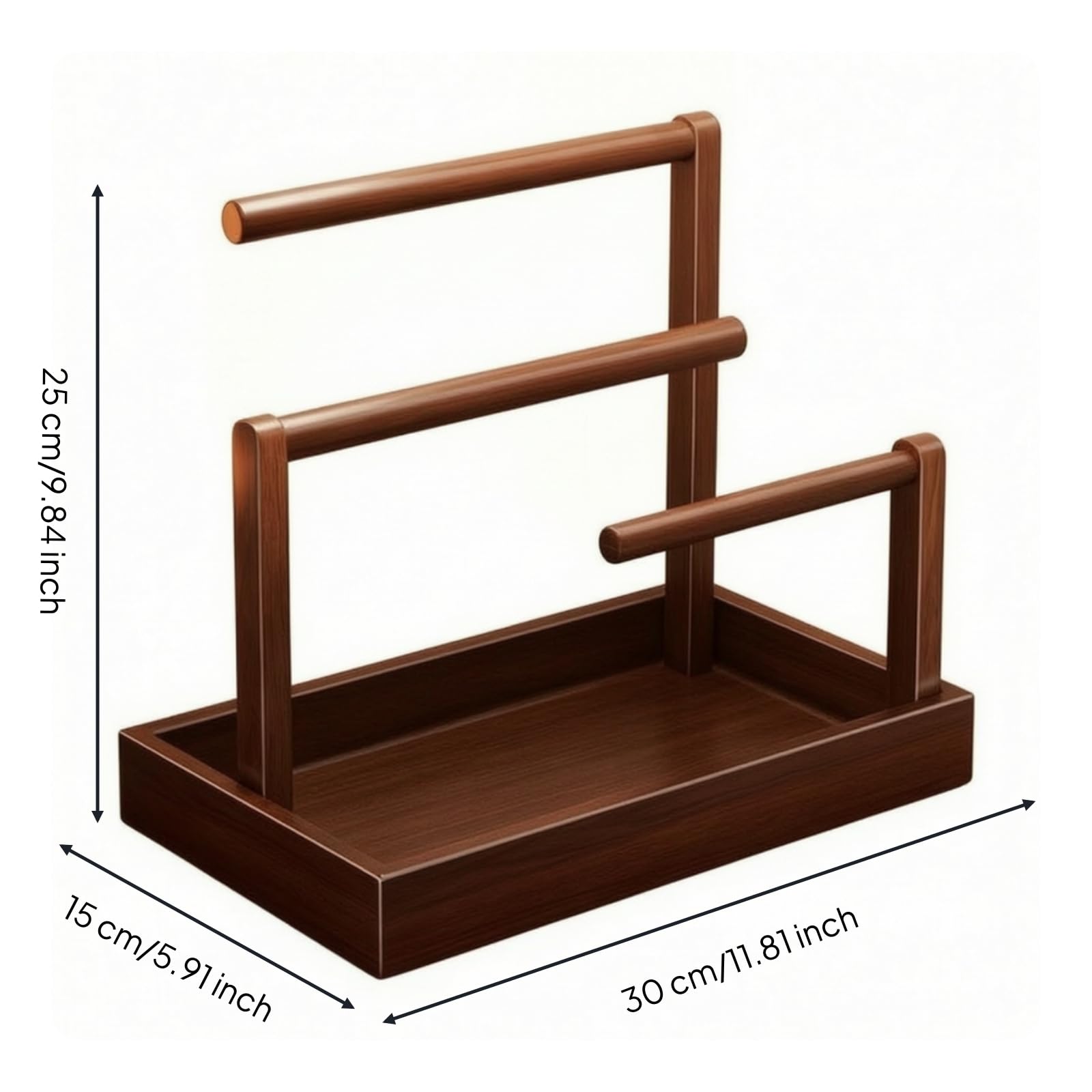 gioie da Tavolo Verticale con Vassoio Compatto Bracciali con Base Contenitiva Morbido per Collezione di Accessori, Stile A