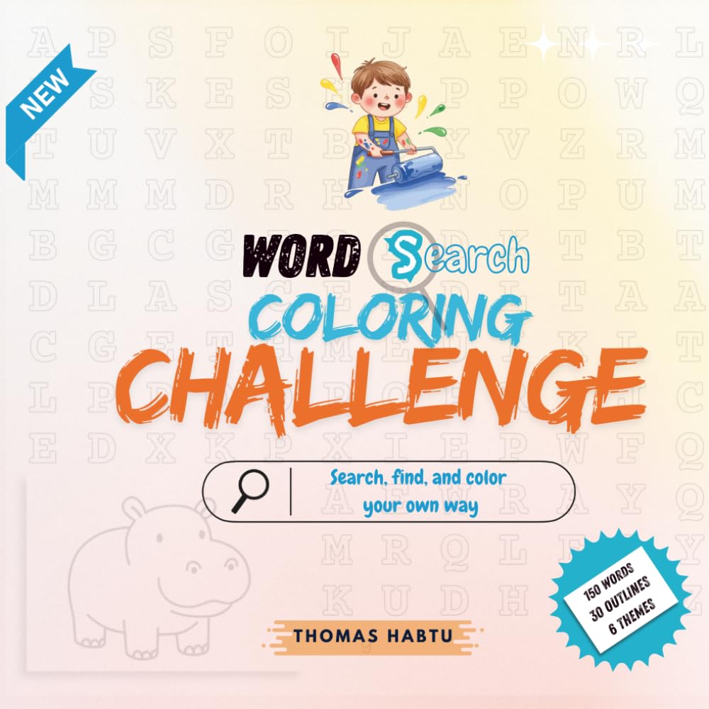 Word Search Coloring Challenge: Search, find, and color your own way