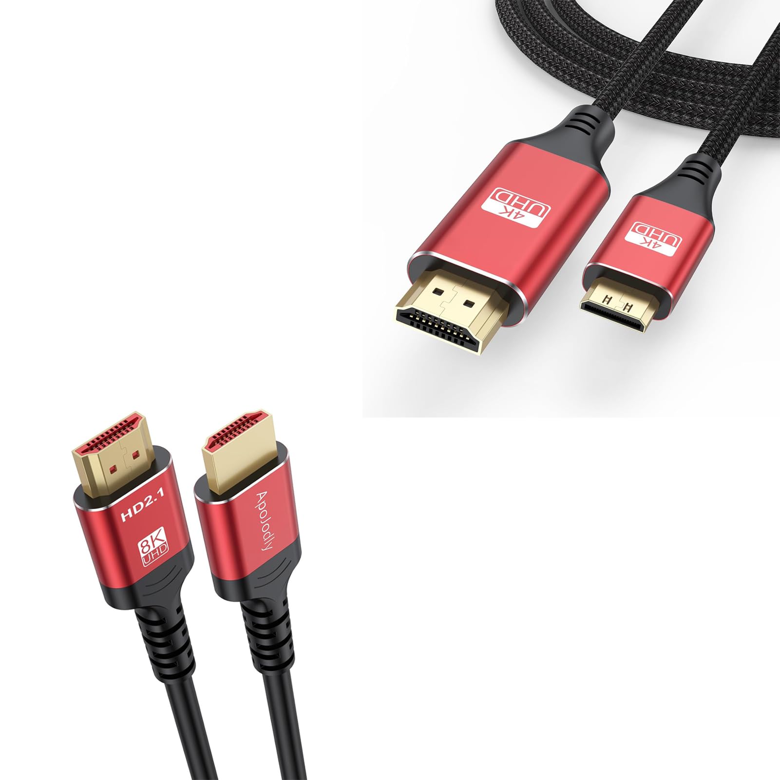 Amazon.com: ApoJodly 8K HDMI ARC/eARC Cable for Soundbar 6.6FT +