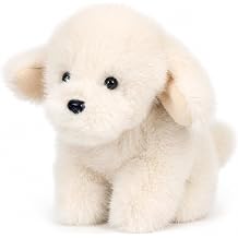 Sitting Dog Stuffed Animal Soft Dog Plush Toy, White