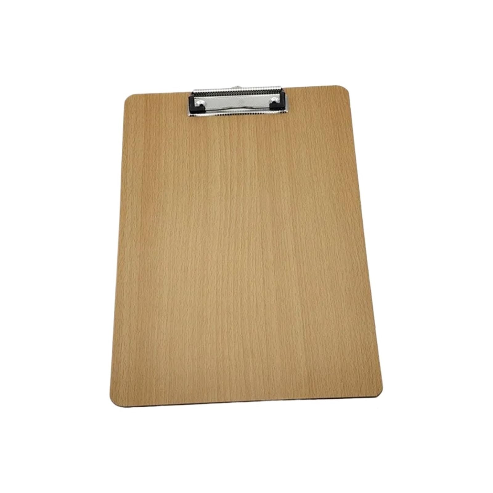 3PCS Zwischenablage Verdickte Holzbrett Clip Holz Schreibmatte Bord Test Papier Daten Ordner Einfache Und Praktische Fürs Büro(A4)
