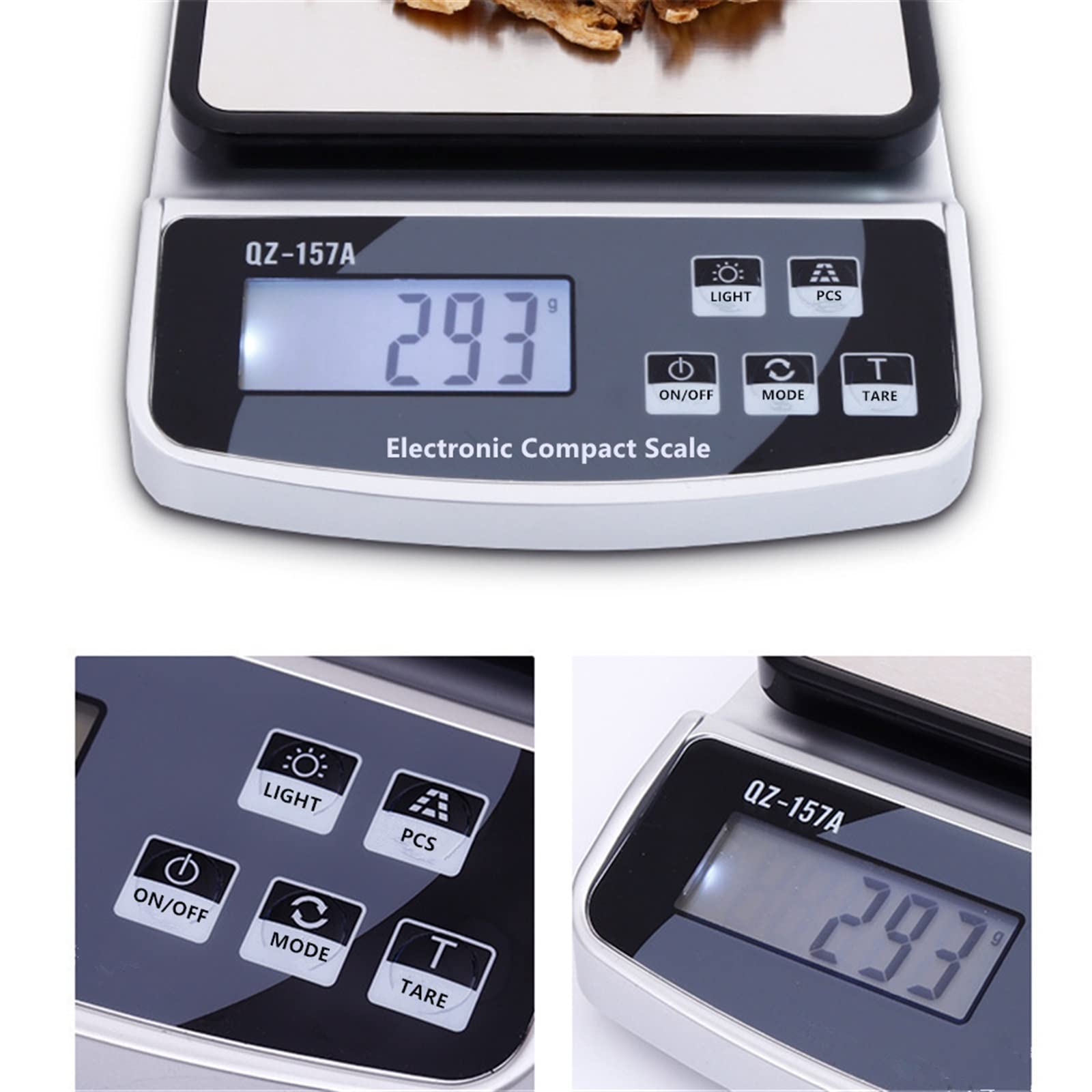 Waga spożywcza 15 kg/1 g waga elektroniczna odpowiednia do ładowania USB/wtyczki/baterii wodoodporna waga kuchenna domowa waga kuchenna cyfrowa waga kuchenna waga kuchenna