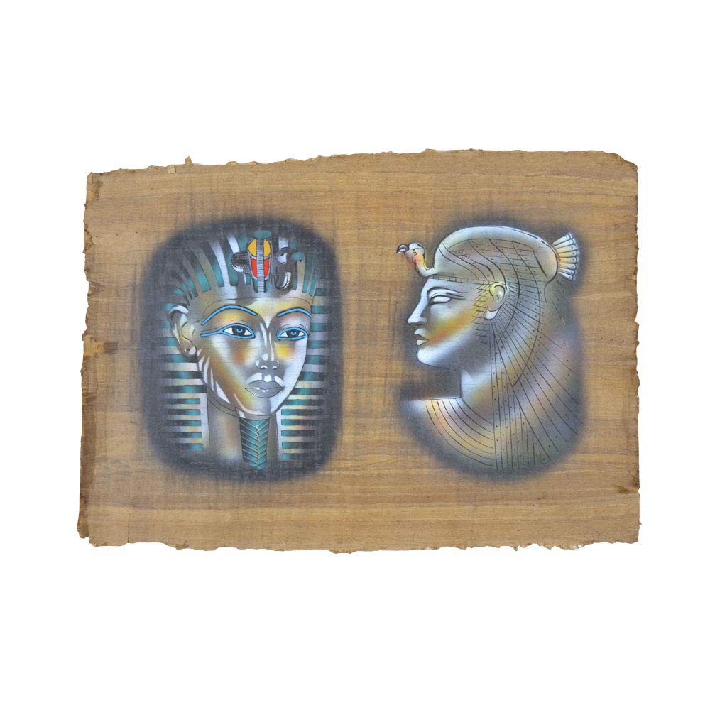 Papillon égyptien de salon tableau Toutankhamon décoration murale 60x90
