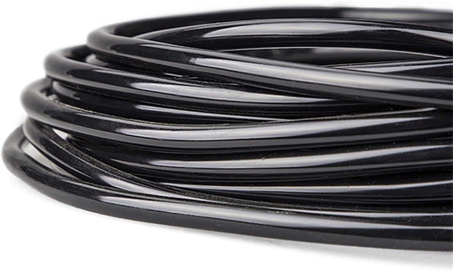 10M 20M 40M 4/7mm PVC Garden Watering Hose Micro Drip Irrigation Pipe Tubing Lawn Balcony Plants Flower Pipe for Greenhouse (Color : Black, Size : 20M)