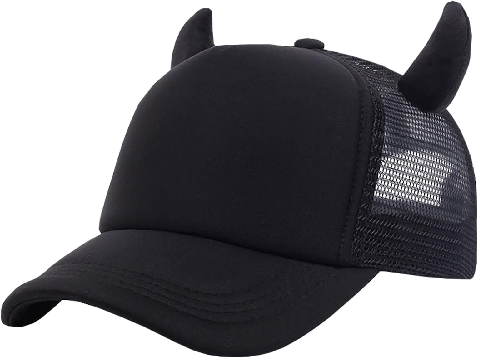 Adjustable Cap Baseball Cap Sun Hat Net Cap Casual Hat Cotton Cow Born Hat for Adult,Black, Black, One Size